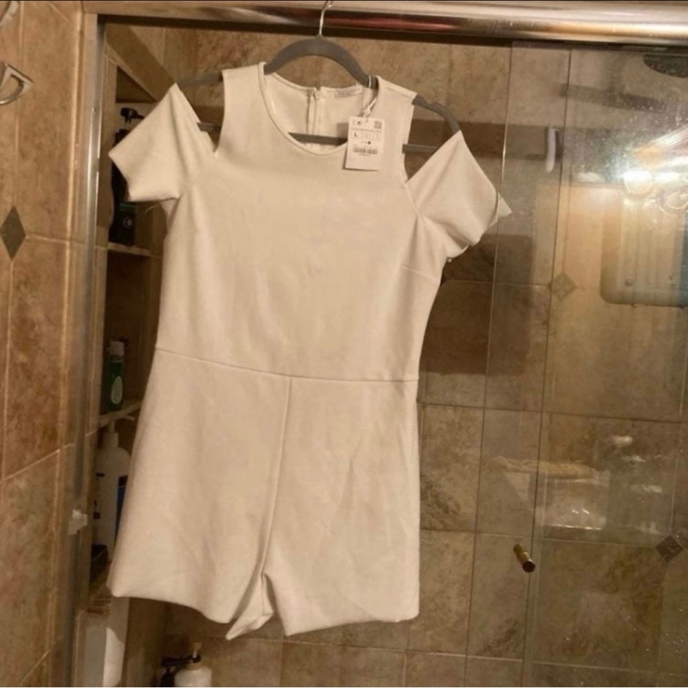 Zara Elegant stretch White romper